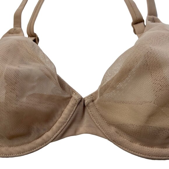 SKIMS Mesh Underwire Bra Convertible Clay 34A - Picture 4 of 9
